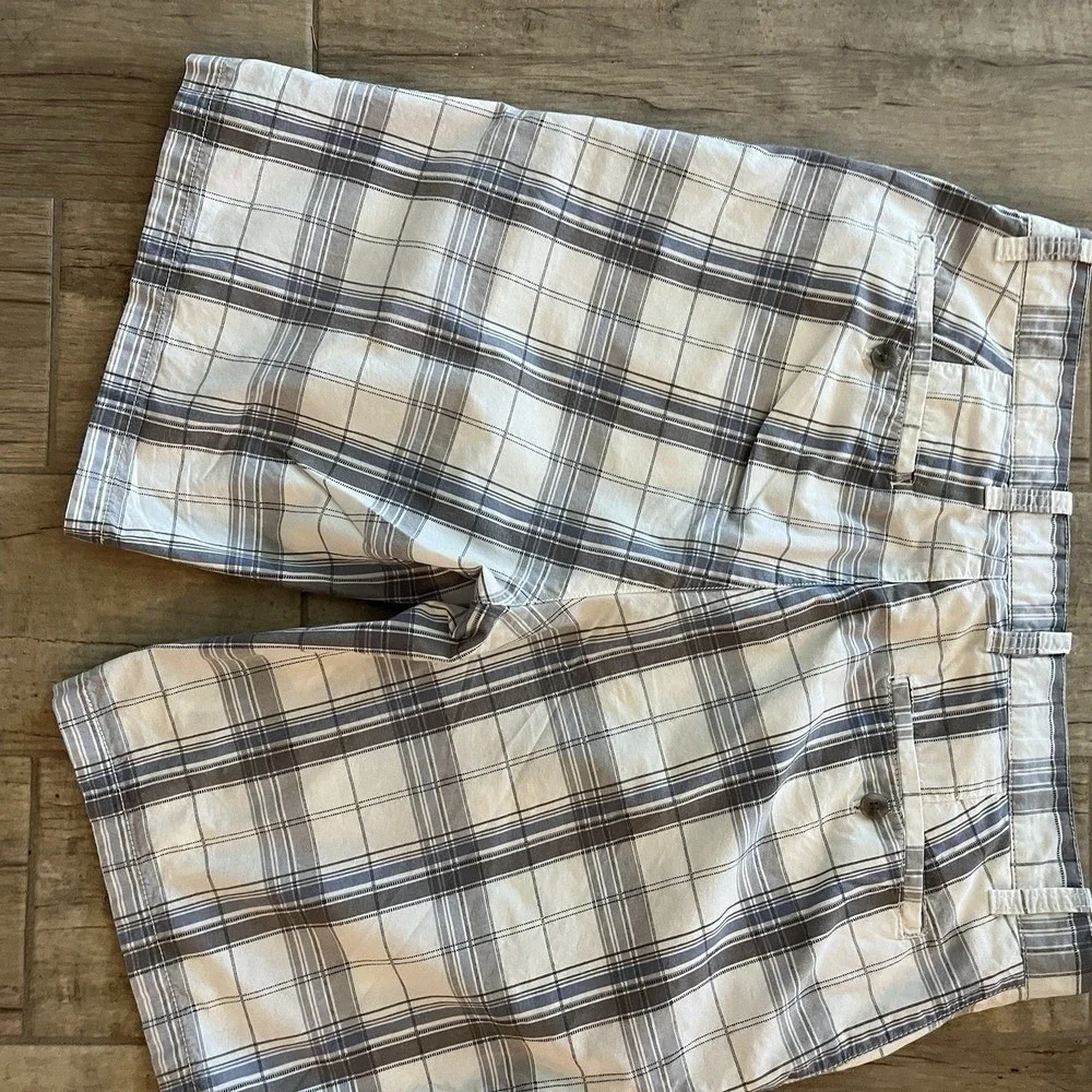 Weatherproof Plaid Shorts Mens Casual Flat Front Golf Shorts‎